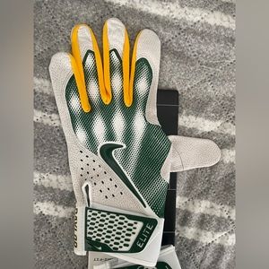 Nike drifit mens Baylor Bears Team  Alpha Elite Baseball Batting Gloves sz large